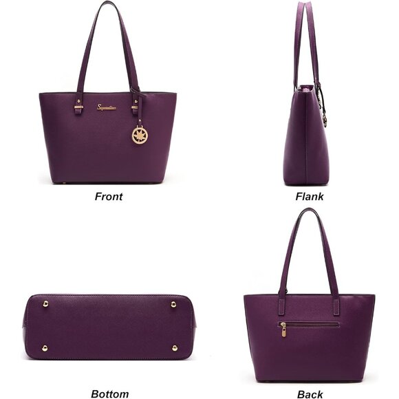 All-in-One Handbag Set for Women - Durable Faux Leather Design, 5 Bags Included - Picture 2 of 8